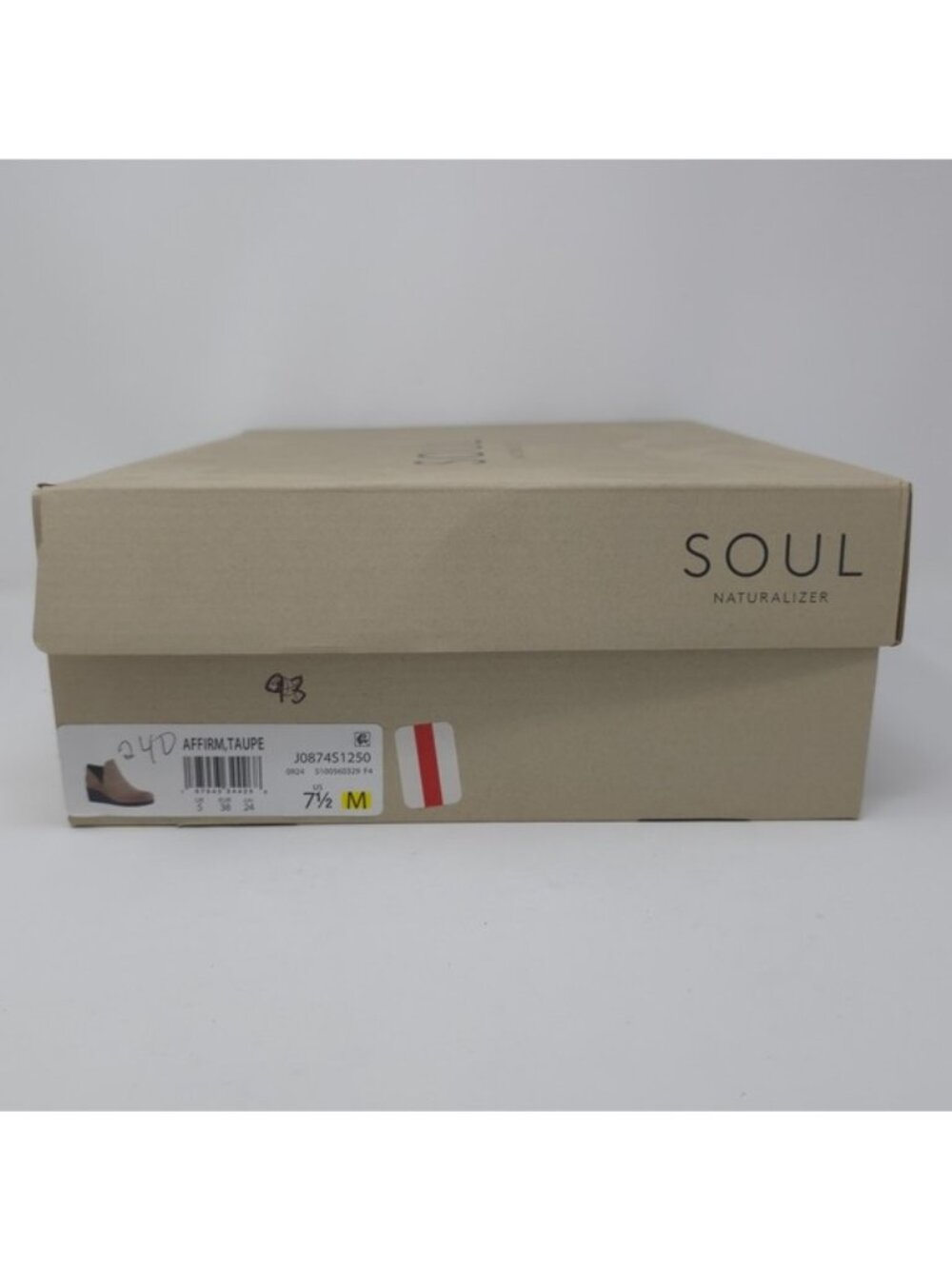Naturalizer SOUL Affirm Water Resistant Wedge Ankle Bootie Taupe 7.5 M - Picture 13 of 13